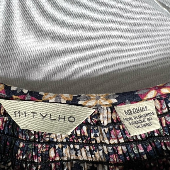 Anthropologie 111 Tylho Kay Popover Blouse Top Boho Peasant Balloon Sleeve Print - Picture 5 of 6